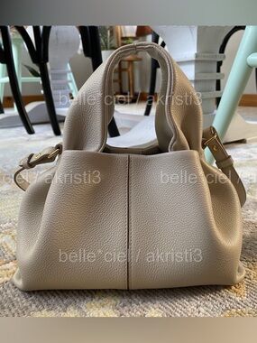 Authentic Polene Numero Neuf Mini bag in Chalk